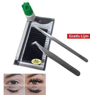 Wimpers Extensions Lashes Mixed 0.05mm C-Curl | mixed tray lengte 8 t/m 15 mm 16 rijen