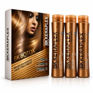 Braziliaanse Keratine Behandeling - Keraplex - 3-Stappen Haar Straightening & Herstel Set - 3 x 350ml - Glad Haar, Anti-Pluis - Geschikt voor Alle Haartypes