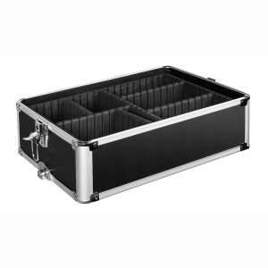 Guardian Beauty Make-up Train Case - 35cm Lengte - Zwart - Met Verstelbare Verdelers - Cosmetica Organizer - Schoonheidsgeval