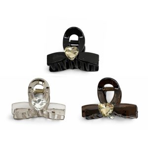 Guardian Beauty Haarclips - Klein Haar Klauwen - Set Van 3 - Zwart, Lichtbeige , Donkerbruin - Haaraccessoire