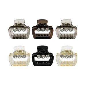Guardian Beauty Haarclips - Klein Haar Klauwen - Set Van 6 - Zwart, Lichtbeige , Lichtbruin, Donkerbruin - Haaraccessoire