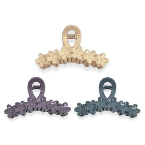 Guardian Beauty Haarclips - Groot Haar Klauwen - Set Van 3 - Beige, Paars, Teal - Haaraccessoire