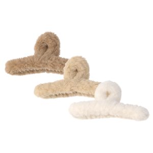 Guardian Beauty Haarclips - Groot Haar Klauwen - Set Van 3 - Lichtbruin, Beige, Wit Creme - Haaraccessoire