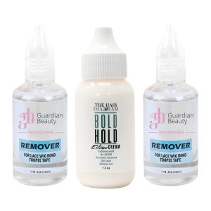 Pruik Lijm & Guardian Beauty Remover Set - Bold Hold - Extreme Creme - 1.3 oz. + GB Remover - Transparant - The Hair Diagram - For Lace Wig Bond and Toupee Tape - 2 stuks - 30ml - Haarextensions