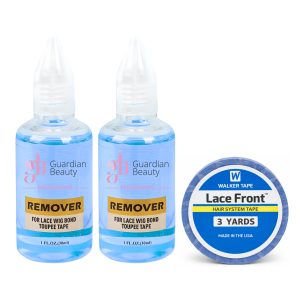 Walker Tape Pruikentape & Guardian Beauty Remover Set - Lace Front - Hair System Tape - 3 yards - 1.9 cm + GB Remover - Blauw - For Lace Wig Bond and Toupee Tape - 2 stuks - 30ml - Haarextensions