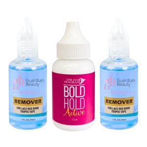 Pruik Lijm & Guardian Beauty Remover Set - The Hair Diagram - Bold Hold - Active - 1.3 oz. + GB Remover - Blauw - For Lace Wig Bond and Toupee Tape - 2 stuks - 30ml - Haarextensions