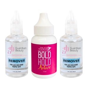 Pruik Lijm & Guardian Beauty Remover Set - Bold Hold - The Hair Diagram - Active - 1.3 oz. + GB Remover - Transparant - For Lace Wig Bond and Toupee Tape - 2 stuks - 30ml - Haarextensions