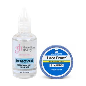 Walker Tape Pruikentape & Guardian Beauty Remover Set - Lace Front - Hair System Tape - 3 yards - 2.54 cm + GB Remover - Transparant - For Lace Wig Bond and Toupee Tape - 1 stuk - 30ml - Haarextensions