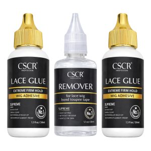 Pruik Lijm & Remover Set - Extreme Firm Hold - For Lace Wig Bond and Toupee Tape - Haarextensions - Pruiken - CSCR