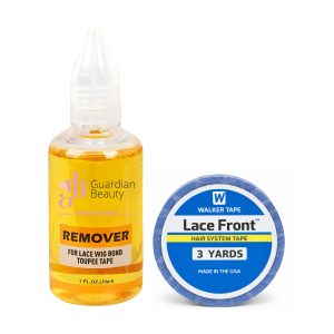 Walker Tape Pruikentape & Guardian Beauty Remover Set - Lace Front - Hair System Tape - 3 yards - 2.54 cm + GB Remover - Geel - For Lace Wig Bond and Toupee Tape - 1 stuk - 30ml - Haarextensions