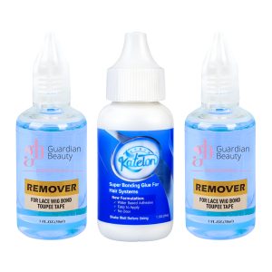 Pruik Lijm Remover - Guardian Beauty Remover Set - Super Bonding Glue for Hair Systems - 38ml + GB Remover - Blauw - Katelon - For Lace Wig Bond and Toupee Tape - 2 stuks - 30ml - Haarextensions - Pruik -
