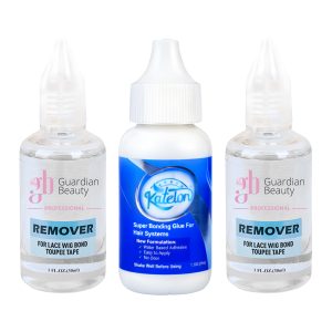 Pruik Lijm & Guardian Beauty Remover Set - Super Bonding Glue for Hair Systems - Katelon - 38ml + GB Remover - Transparant - For Lace Wig Bond and Toupee Tape - 2 stuks - 30ml - Haarextensions