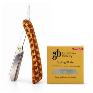 Guardian Beauty Scheermes - Roestvrij Staal - Shavette - Met 50 stuks GB Titanium Halve Mesjes