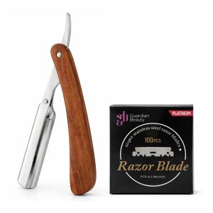 Guardian Beauty Scheermes - Roestvrij Staal - Shavette - Met 50 stuks GB Platinum Halve Mesjes