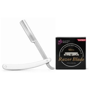 Guardian Beauty Scheermes - Roestvrij Staal - Shavette - Met 50 stuks GB Platinum Halve Mesjes