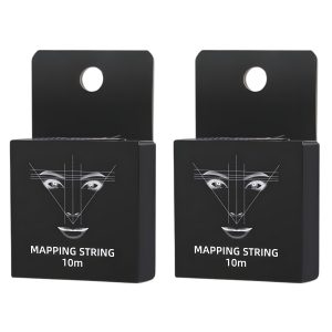 Henna Brows Mapping String - Microblading - 10m - Voorgeïnkt - 2 stuks - Zwart
