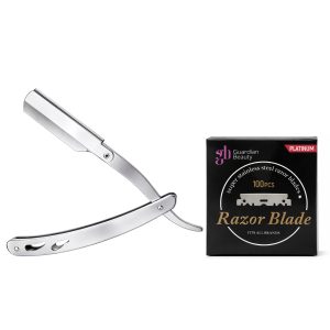Guardian Beauty Scheermes - Roestvrij Staal - Shavette - Met 50 stuks GB Platinum Halve Mesjes