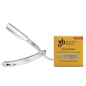 Guardian Beauty Scheermes - Roestvrij Staal - Shavette - Met 50 stuks GB Titanium Halve Mesjes