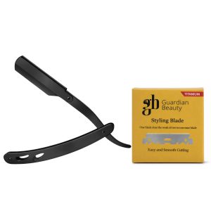 Guardian Beauty Scheermes - Roestvrij Staal - Shavette - Met 50 stuks GB Titanium Halve Mesjes