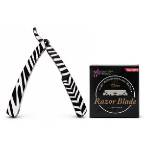 Guardian Beauty Scheermes - Roestvrij Staal - Shavette - Met 50 stuks GB Platinum Halve Mesjes