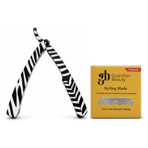 Guardian Beauty Scheermes - Roestvrij Staal - Shavette - Met 50 stuks GB Titanium Halve Mesjes