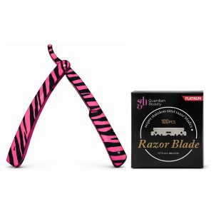 Guardian Beauty Scheermes - Roestvrij Staal - Shavette - Met 50 stuks GB Platinum Halve Mesjes