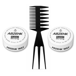 Haarwax - Super Strong - 150 ml - Abzehk - Met Styling Kam - Haarstylingtools