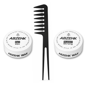 Haarwax - Gel Wax - Super Strong - 150 ml - Abzehk - Met Styling Kam - Haarstylingtools