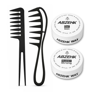 Haarwax - Gel Wax - Super Strong - 150 ml - Abzehk - Met Styling Kam - Haarstylingtools