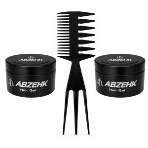 Haargel - Ultra Hard Touch - Transparant - 450ml - Abzehk - Met Styling Kam - Haarstylingtools