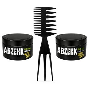 Haargel - Ultra Hard Touch - Geel - 300ml - Abzehk - Met Styling Kam - Haarstylingtools