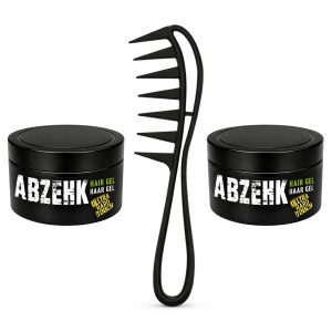 Haargel - Ultra Hard Touch - Geel - 300ml - Abzehk - Met Styling Kam - Haarstylingtools