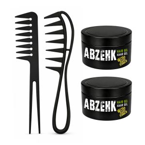 Haargel - Ultra Hard Touch - Geel - 300ml - Abzehk - Met Styling Kam - Haarstylingtools