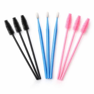 Guardian Beauty Wimper Borstels and Microborstel Applicators Set - Wegwerp Mascara Wand - Wimperapplicators - Salonpakket - Roze, Zwart, Blauw - 300 stuks - Wimper Extensions